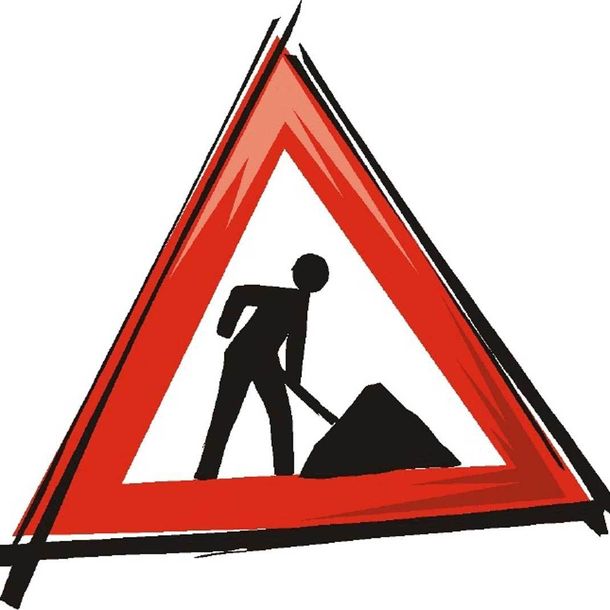 nog geen vertrek mogelijk omwille van wegwerkzaamheden