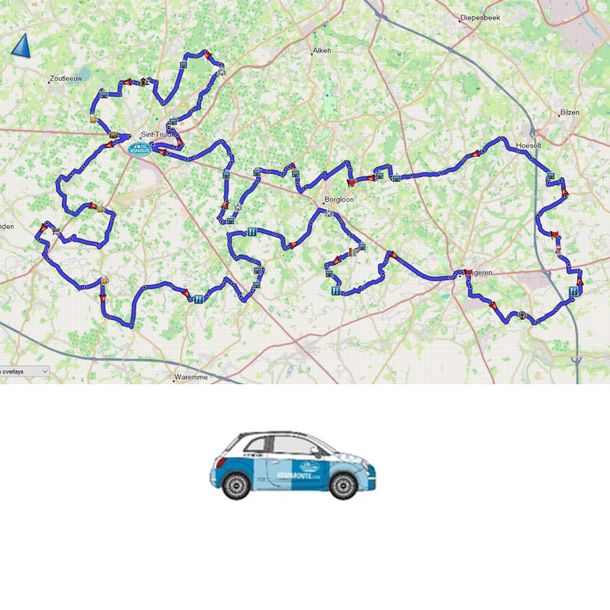 Haspengouw con Fiat Grande 155km