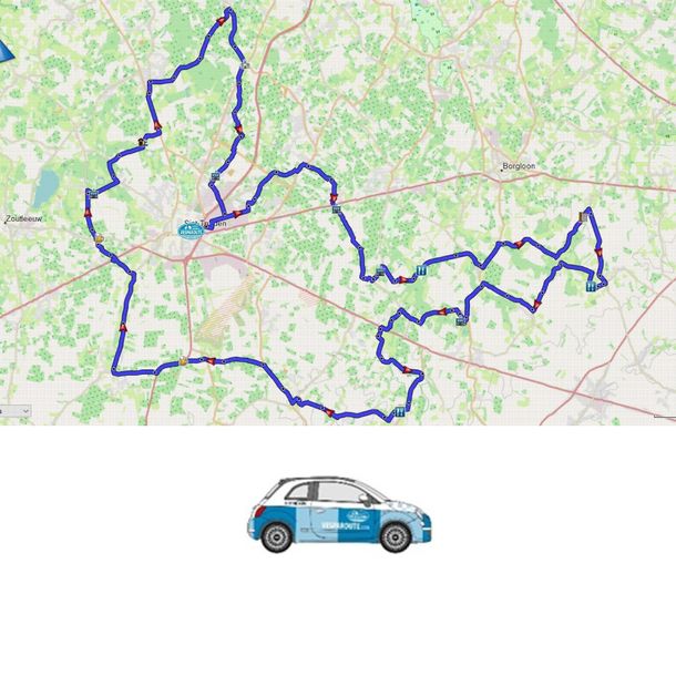 Haspengouw con Fiat Piccolo 76km